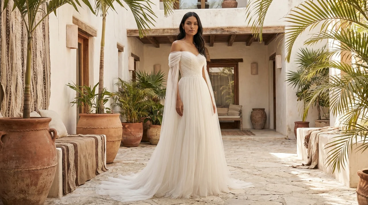 Vestidos de novia de seda orgánica vs tul